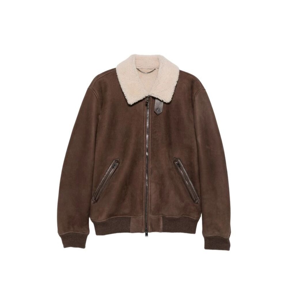 Canali Brown Jackets - Leather Jackets Men